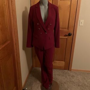 Deep red blazer/suit jacket